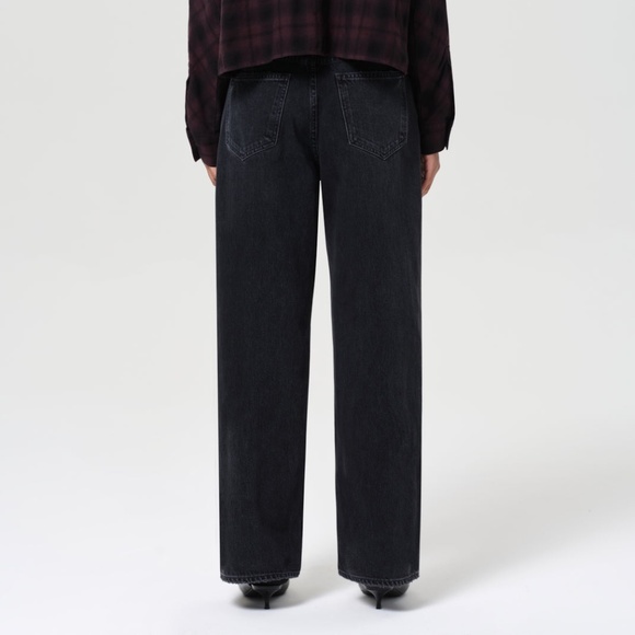 AGOLDE Low Slung Baggy Jeans | Women’s 31 | Washed Black Denim - Picture 2 of 10